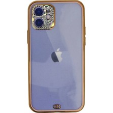 Mentra Online Apple Iphone 12 Kılıf Liva Taşlı Silikon - Pembe