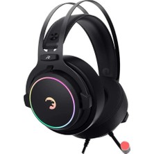 Gamepower Warlord Siyah 7.1 Surround Rgb Kablolu Mikrofonlu Kulak Üstü Oyuncu Kulaklığı Teşhir