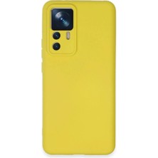 Mentra Online Xiaomi Mi 12T Pro Kılıf Nano Içi Kadife Silikon - Sarı