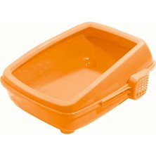 Pufito Açık Kedi Tuvalet Kum Kabı Turuncu 17*37*50 cm