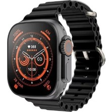 Tastech T900 Ultra Akıllı Kol Saati Çift Kordonlu Saat Saat Watch Siyah