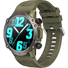 Tastech Akıllı Kol Saati Amoled Ekran 3 Kordonlu Akıllı Saat Saat Watch Haki