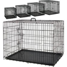 Atakan Petshop Metal Kedi Köpek Kafesi 120X75X84CM Siyah