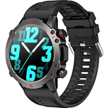 Tastech Akıllı Kol Saati Amoled Ekran 3 Kordonlu Akıllı Saat Saat Watch Siyah