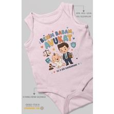 Morivo Kids Benim Babam Avukat Sıfır Kol Bebek Zıbını %100 Pamuk