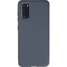 Ahk Samsung Galaxy S20 Kılıf Nano Içi Kadife Silikon - Gri