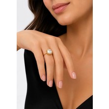 8 Ayar Altın Virella Model Parlak Zirkon Taşlı Yüzük