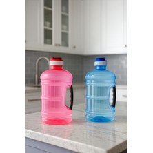Empressco 2 Adet Mavi-Kırmızı Küçük Damacana Suluk, 2,5 Lt, Spor ve Piknik Için