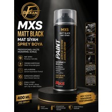 Mxs Matt Black Mat Siyah Sprey Boya 400ML 250GR