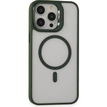 Mentra Online Joko Apple Iphone 15 Pro Max Kılıf Roblox Lens Magsafe Standlı Kapak - Koyu Yeşil