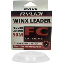 Ryuji Winx Fc 50MT 0.28MM %100 Fluorocarbon Leader Misina