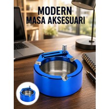 Epilons Metal Küllük ve Çakmak Seti Yuvarlak Modern Tasarım Yeni Nesil