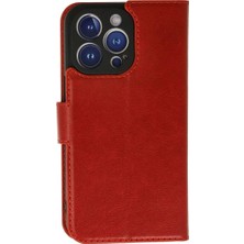 Mentra Online Apple Iphone 13 Pro Max Kılıf Trend S Plus Kapaklı Kılıf - Kırmızı