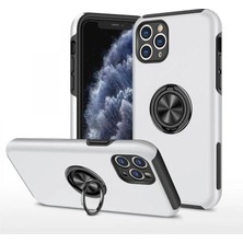 Mentra Online Apple Iphone 11 Pro Max Kılıf Elit Yüzüklü Kapak - Gümüş