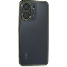 Mentra Online Xiaomi Redmi 13C Kılıf Razer Lensli Silikon Tpu Darbeye Dayanıklı Kamera Korumalı - Yeşil
