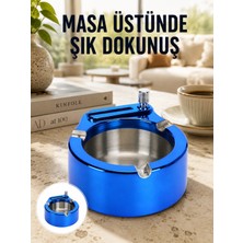 Epilons Masa Üstü Çakmaklı Küllük Paslanmaz Metal Gövde Yeni Nesil