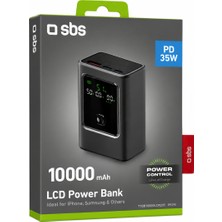 Sbs Usb-C 35W 10.000 Mah LCD Powerbank