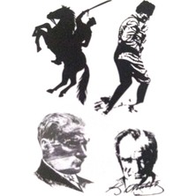 Ekstrafix Dekoratif Etiket Atatürk 80X120MM DL-022 - 4 Adet