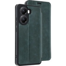 Mentra Online Xiaomi Poco X7 Pro Kılıf Flip Cover - Koyu Yeşil