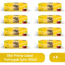 Efor Çay Efor Prime Label Bardak Poşet Siyah Çay 2 gr x 100 Adet - 8\'li Koli