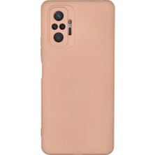 Mentra Online Xiaomi Redmi Note 10 Pro Kılıf Nano Içi Kadife Silikon - Pudra