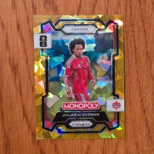 Panini Monopoly Prizm Julian De Guzman Gold Cracked Ice Oyun Kartı No.77