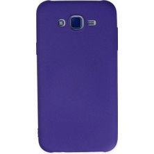 Mentra Online Samsung Galaxy J7 Kılıf Nano Içi Kadife Silikon - Mor