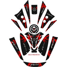 Aras Reklam ve Moto Aksesuar Yamaha R25 2019-2024 Uyumlu Tank Pad Seti