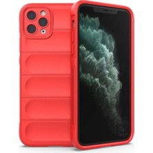 Mentra Online Apple Iphone 11 Pro Kılıf Optimum Silikon - Kırmızı