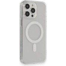 Mentra Online Apple Iphone 14 Pro Max Kılıf Matte Şeffaf Magneticsafe - Şeffaf