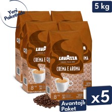 Lavazza Crema E Aroma Espresso Çekirdek Kahve 5'li Avantajlı Paket | 1 kg x 5 Paket