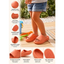 Sport Premium Unisex Çocuk Ortopedik Eva Terlik – Ultra Hafif Kalın Taban Kaymaz Esnek Ergonomik Ev Banyo Havuz Plaj Park Tatil Günlük Yazlık Çocuk Terliği