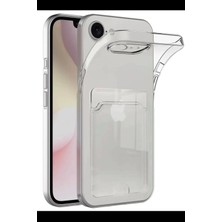 Beta Moda Hub Newface Apple iPhone 16E Kılıf Kart Şeffaf Silikon - Şeffaf