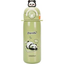 Shotay Termos Matara ( Panda ) 430 Ml.yeşil SHT-ST-8818
