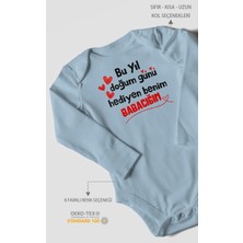 Morivo Kids Babaya Özel Uzun Kollu Bebek Body %100 Pamuk