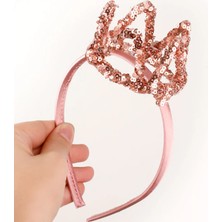 Le Mabelle Rose Pullu Minik Kraliçe Kız Çocuk Taç