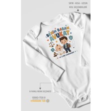 Morivo Kids Benim Babam Avukat Uzun Kollu Bebek Body %100 Pamuk