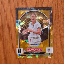 Panini Monopoly Prizm Julie Foudy Gold Cracked Ice Oyun Kartı No.93