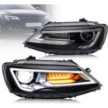 X Power Tuning Volkwagen Jetta 2011.2013  Audi Dizayn Mercekli Ledli Far