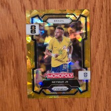 Panini Monopoly Prizm Neymar Jr. Gold Cracked Ice Oyun Kartı No.15