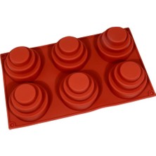 Depposite Silikon 3 Katlı Pasta Kalıbı 7.5x5.5 cm