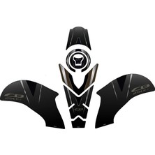 Aras Reklam ve Moto Aksesuar Honda CB250R 2018-2023 Uyumlu Tank Pad Seti