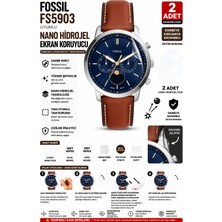 onlinekordon Fossil FS5903 Uyumlu Nano Hidrojel Ekran Koruyucu 2 Adet Güçlendirilmiş Darbe Emici Tpu Film