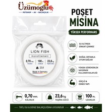 Üzümoğlu Lion Fish Monofilament Poşet Misina 100 Metre Şeffaf – Yüksek Performans Olta Misinası (0,70MM )