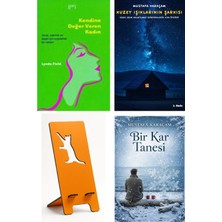 Ganj Kitap Kendine Değer Veren Kadın - Lynda Field + Kuzey Işıklarının Şarkısı + Telefon Tutucu + Bir Kar Tanesi