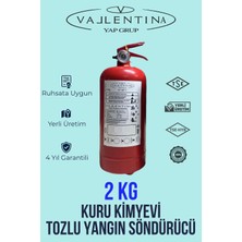 Vallentina 2 kg Yangın Söndürme Cihazı Tse-Hyb/ce Belgeli 4 Yıl Garantili(Tüvtürk Onaylı)