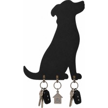 Marlith Home Anahtar Askısı Oturan Köpek Desenli 3 Kancalı