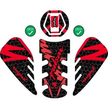 Aras Reklam ve Moto Aksesuar Bajaj Pulsar 2014-2024 Uyumlu Tank Pad Seti