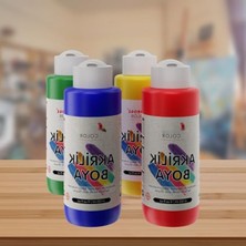 Die Grup 4'lü Ana Renk Akrilik Boya Seti - 120 ml