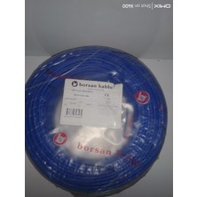 Borsan Kablo H07V-K (450/750 V) 4mm² Nyaf Mavi Kablo (100MT)